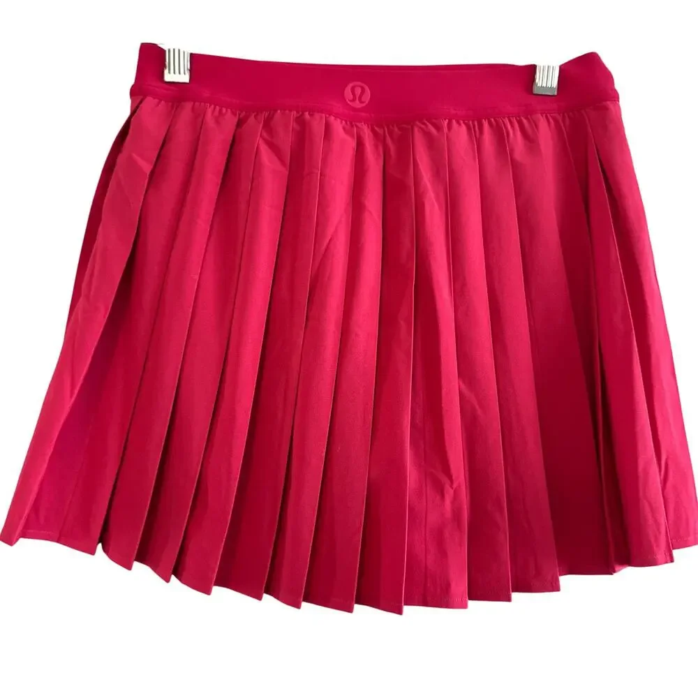 Lululemon High Rise Pleated Tennis Skirt Cherry Mist